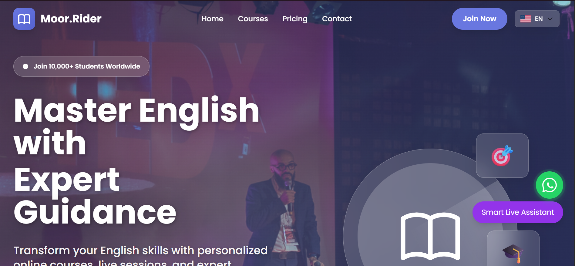 Moorvoices e-learning platform preview