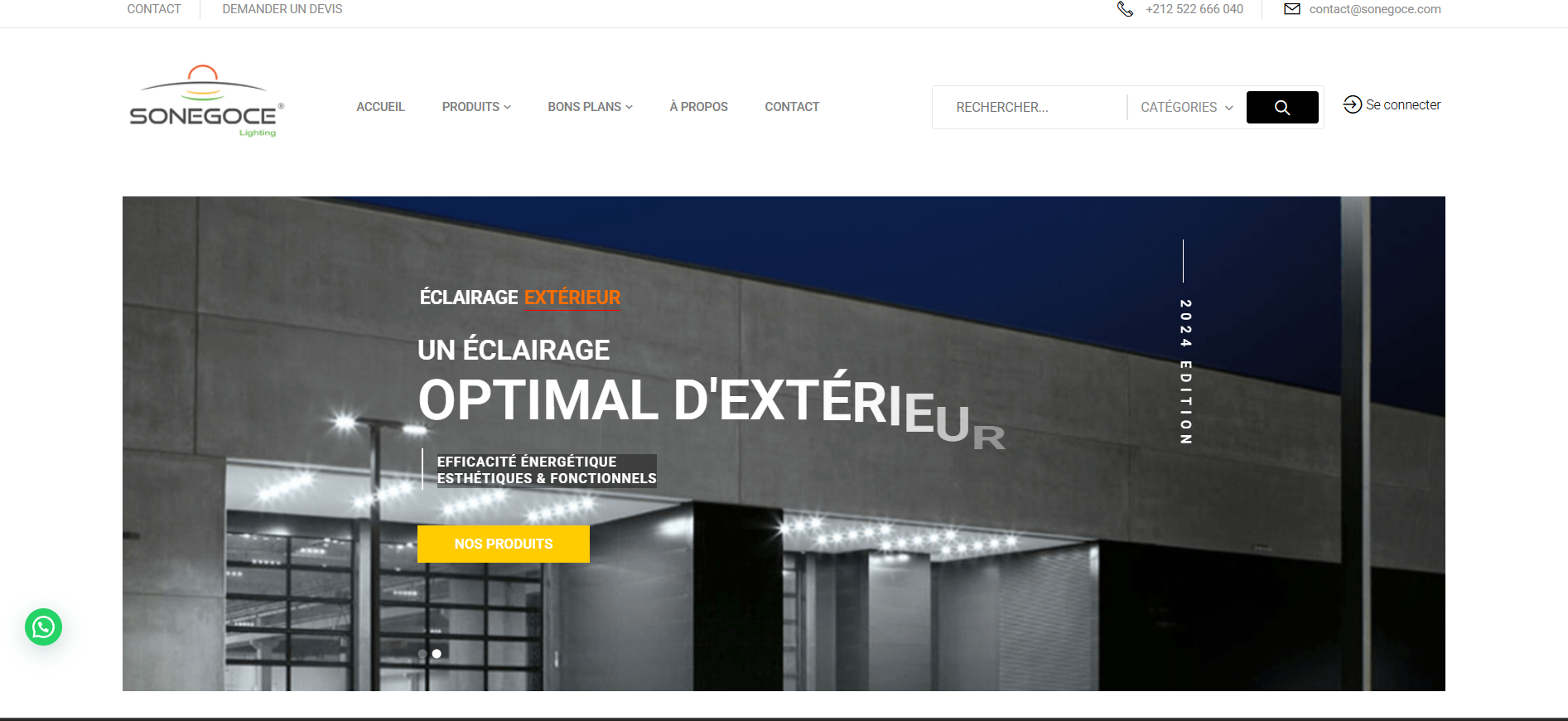 Well Eclairage website preview