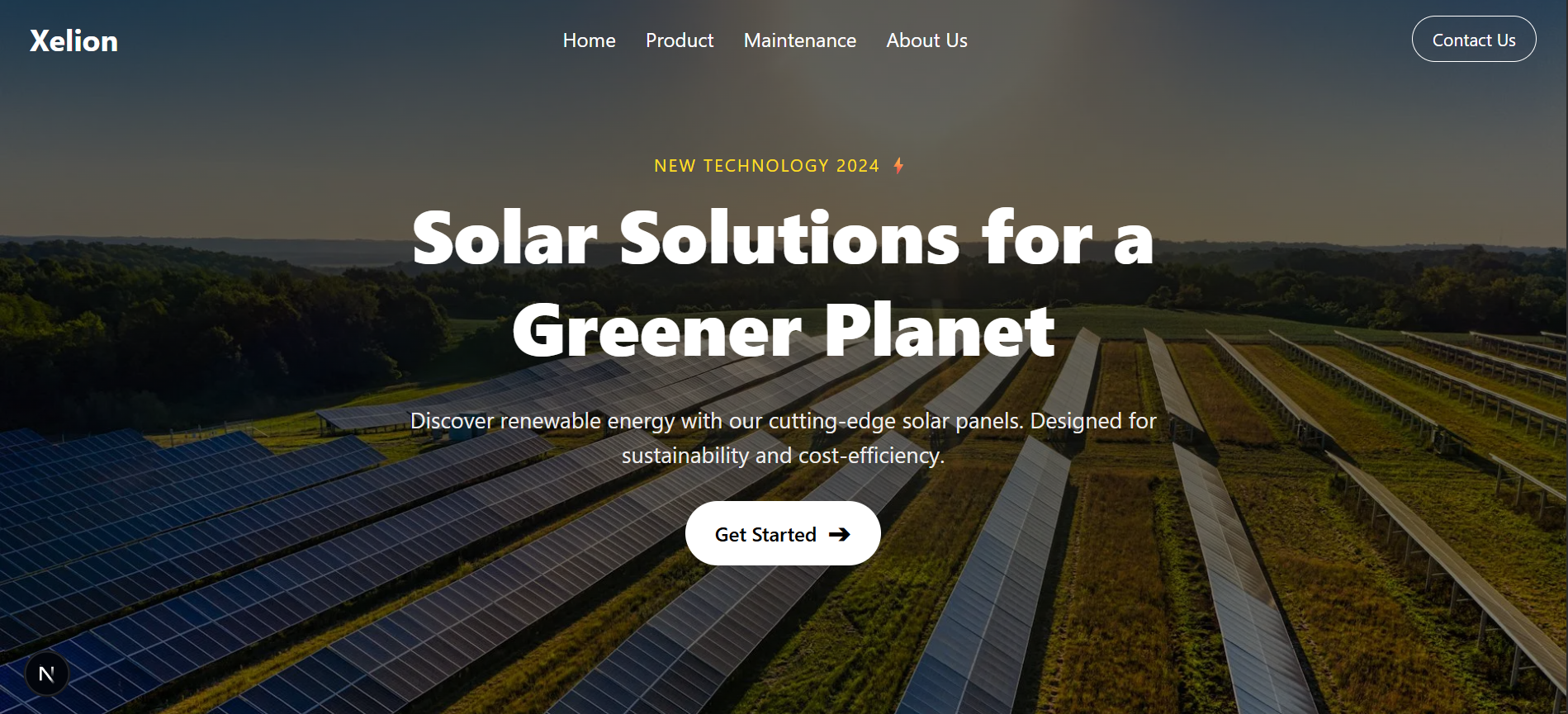 Xelion landing page preview